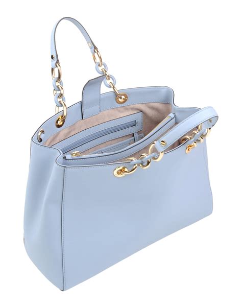 sky blue michael kors bag|Michael Kors blue tote bag.